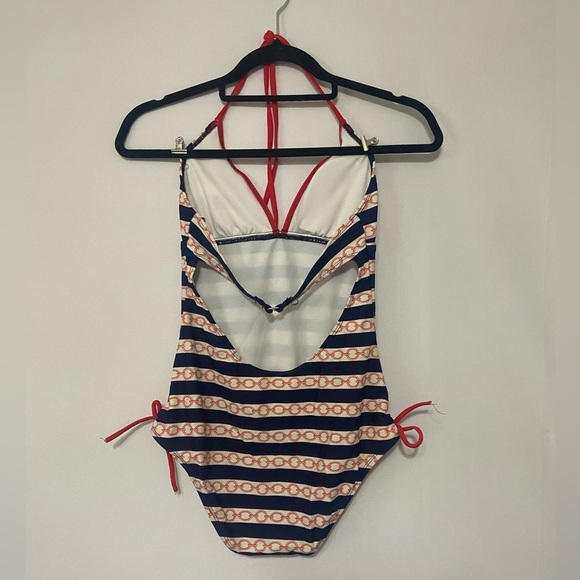 VM sailor pinup nautical one piece swimsuit - Picture 3 of 7